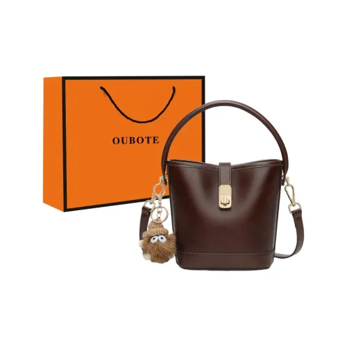 OUBOTE Корова Кожа Сумка Стандартная Женская Винный Кофейный