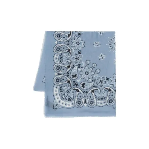 Maje Modal Вязаные Шарфы Женские Синие