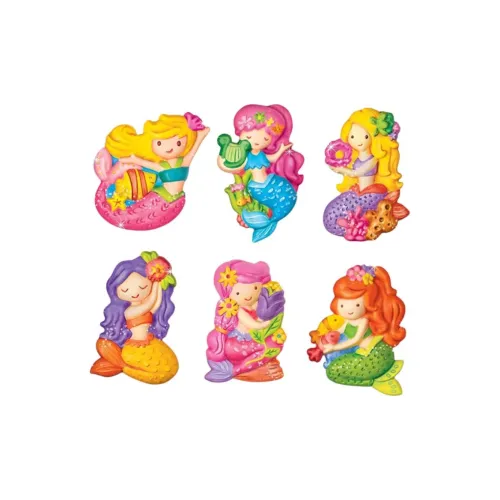 4M Гипсовый Цвет Mold Шimmering Русалка DIY Handmade Игрушки