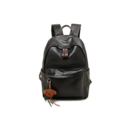 Safiya Рюкзак из синтетической кожи стандартный мужской черный