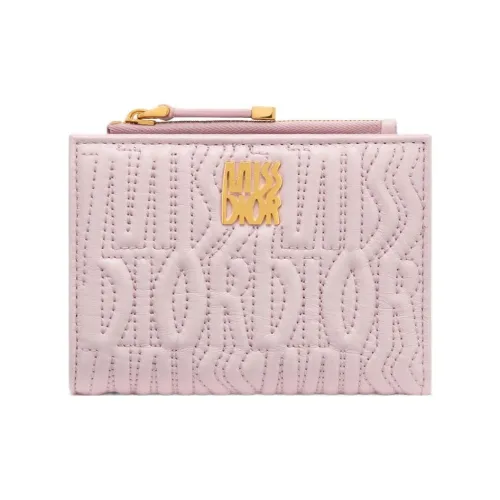 DIOR Miss Dior Lambskin Wallet Women's Pink
