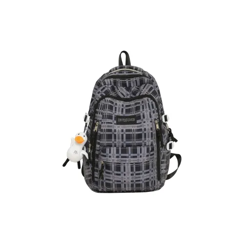 PAIBLOKS Nylon Backpack Unisex Black Pink Blue Yellow PAIBLOKS Нейлоновый рюкзак унисекс черный розовый синий желтый