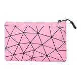 Розовый бриллиант, узор, ПУ (полиуретан), офисный стиль, макияж, сумка: 1 штука