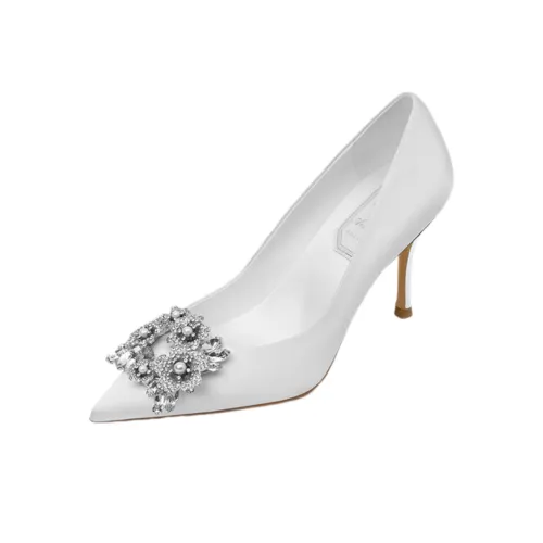 Houseofavenues Узкий каблук Высокие каблуки Женские Белые