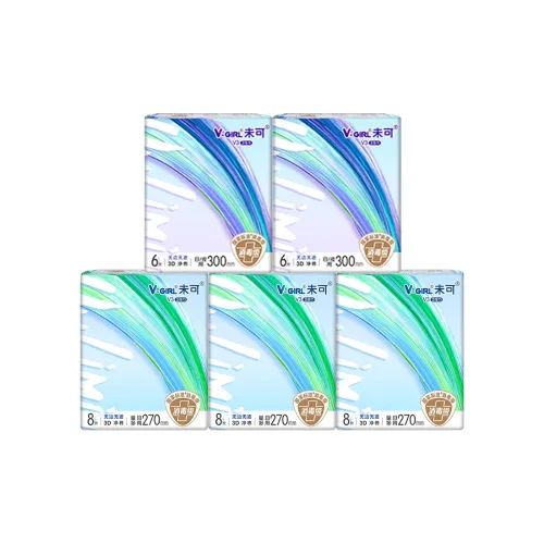 V GIRL V3 Маленький FLOATING Ядерный Day Night Комбинация Дезинфекция Гигиенические прокладки Светлый и Дышащий 5 Сумок 36 Шт