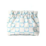 Фрагмент принт, мешок для хранения, синий, сердце: 1 упаковка