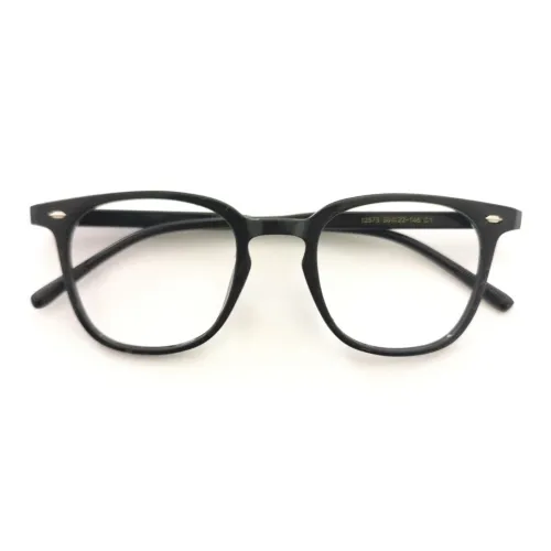 BLUEGUAN TR Памятный пластик Квадратные Оправы для очков Унисекс Черный