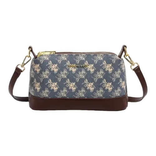 PESASRIE Сумка через плечо из ПВХ женская синяя