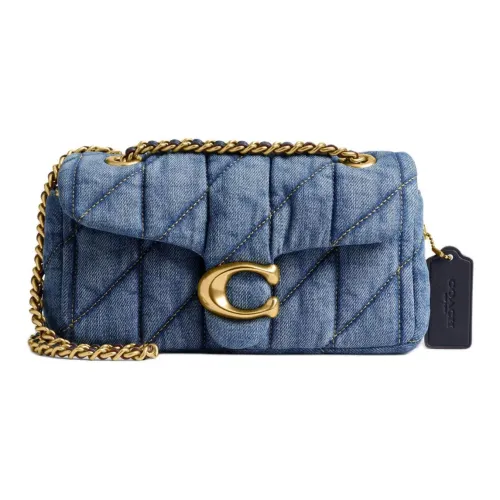 COACH Tabby Denim Сумка через плечо Маленькая Женская Синяя