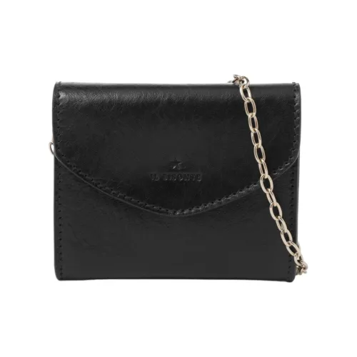 Il Bisonte Кожа Держатель для карт Женские Черный