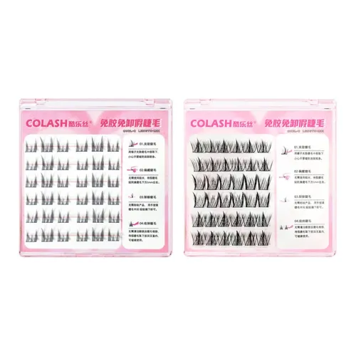 KULESI Клей Бесплатно Lazy ABA+Клей Бесплатно Кошка Эльф Накладные ресницы Натуральный Увеличивающий Стиль