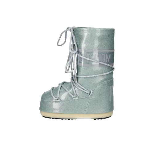 MOON BOOT Icon High Топ Детские ботинки Светло-синий Детский