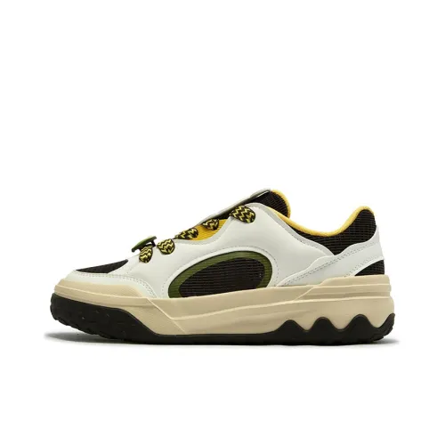 361° Shortbread Slip-resistant Abrasion-resistant Low Top Скейтборд Кроссовки Женские Белые Коричневые