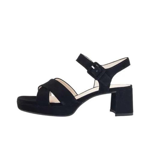 Gabor Comfort One Sandals 6 cm Women's Black Габор Комфорт One Сандалии 6 см Женские Черные