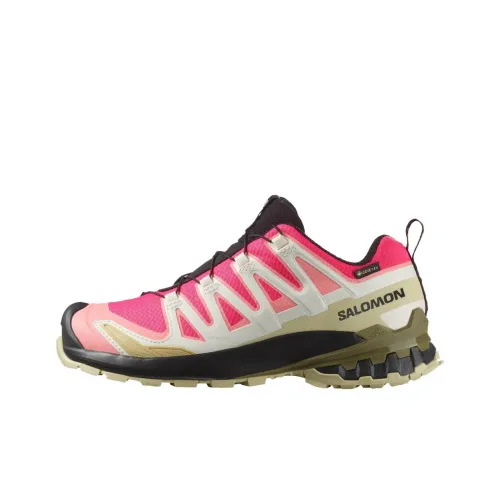 SALOMON XA Pro 3D V9 Slip Устойчивый к истиранию Низкий Топ Уличная обувь Женская Розовая