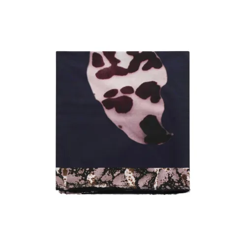 DRIES VAN NOTEN Шерстяные вязаные шарфы Женские Черный