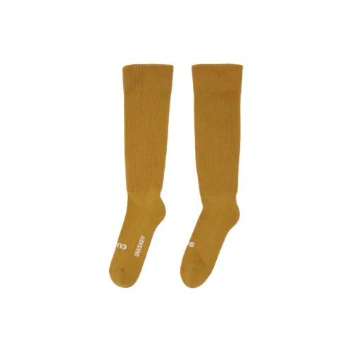 Rick Owens DRKSHDW Носки до колена Женские 1 упаковка Горчично-желтый