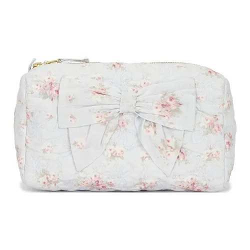 LOVESHACKFANCY Linen Travel Storage Bag Unisex Sky Window Blue LOVESHACKFANCY Льняная ткань Путешественный мешок для хранения Унисекс Небесный Окно Синий