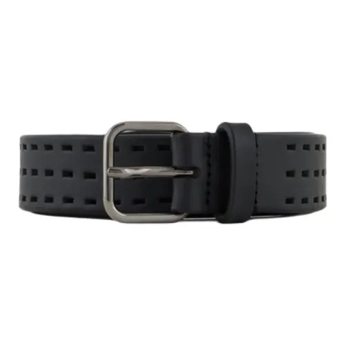 AMANI Ремни из коровьей кожи Мужской Черный Ширина 3 см