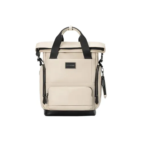 SAMSONITE Рюкзак из коровьей кожи средний мужской хаки