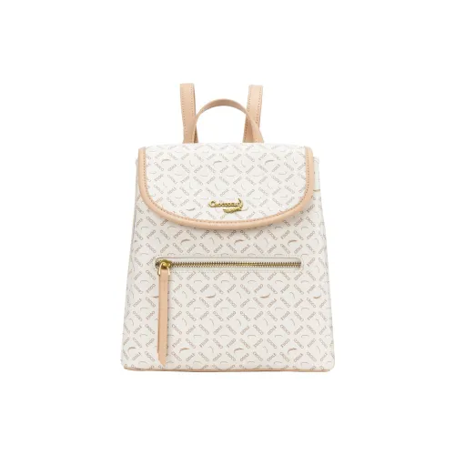 Крокодил PVC Рюкзак Стандартный Унисекс Экрю Кофейный Черный