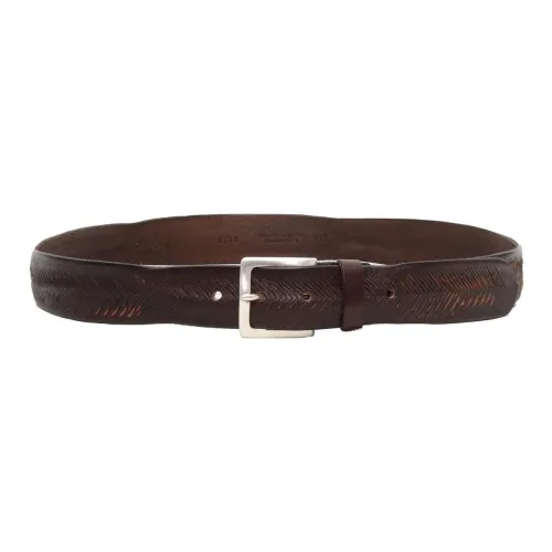 ORCIANI Телячья кожа Кожаные ремни Мужской Коричневый 3,5CM