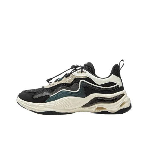 LINING YOUNG Sportlife Повседневная детская обувь Низкий топ Черный Серый Экрю Для школьников