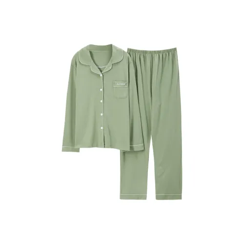Городская красота Pajama Комплект Женский Зеленый