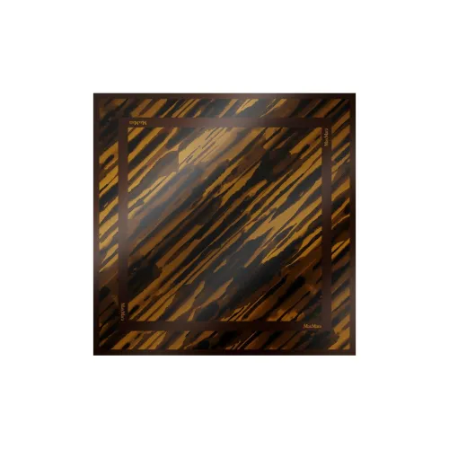 'S MAX MARA Шелковые шарфы Женские Коричневый