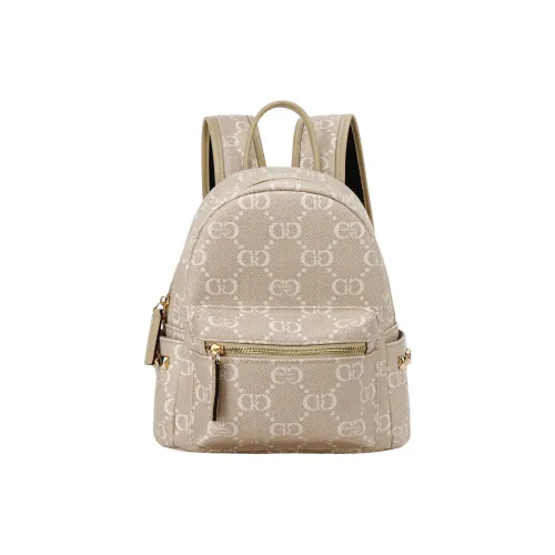 Крокодил PVC Рюкзак Унисекс Хаки Карамель