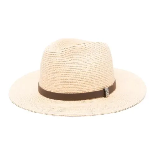 PESERICO Рафия Шапки и Кепки Унисекс Белый