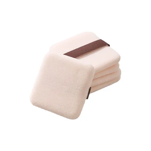 JIAOXUEFEI Двойной Sided Fleece Loose Пудра Компактный Тонкий Квадрат Замена Настройка Макияж Розовый Нет Розовый