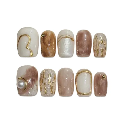 SHANGSHIQIN Позолоченный Осветляющий Pearl Мода Короткие Когти 15 мм Короткий ЛАДДЕР Мягкий Jump Цвет