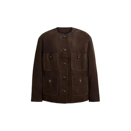 COACH Хлопковый пуховик унисекс темно-коричневый