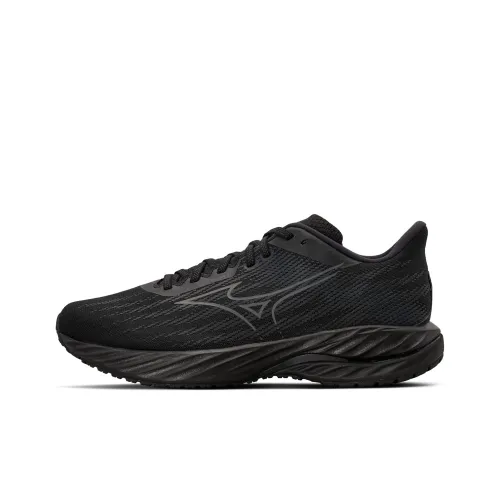 Кроссовки для бега Mizuno WAVE INSPIRE 21, низкий топ, черный/серый, черный, мужской