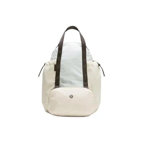 lululemon Нейлон Carry Рюкзак Женские Breeze Мятно-зеленый Светлая слоновая кость Графитно-серый