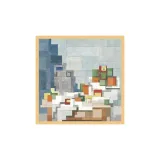 Серо-оранжевый