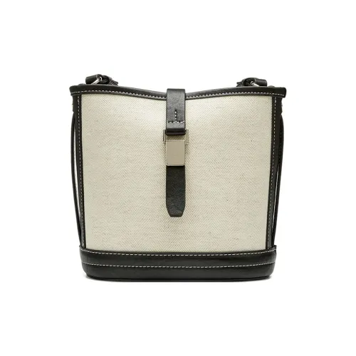 JOSINY Ткань Сумка через плечо Сумка-ведро Женская Черная Коричневая