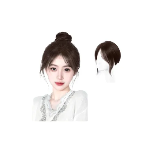 MUYAN Волосы PIECES Перука Увеличение объема Полный Топ Натуральные человеческие волосы Короткие прямые волосы