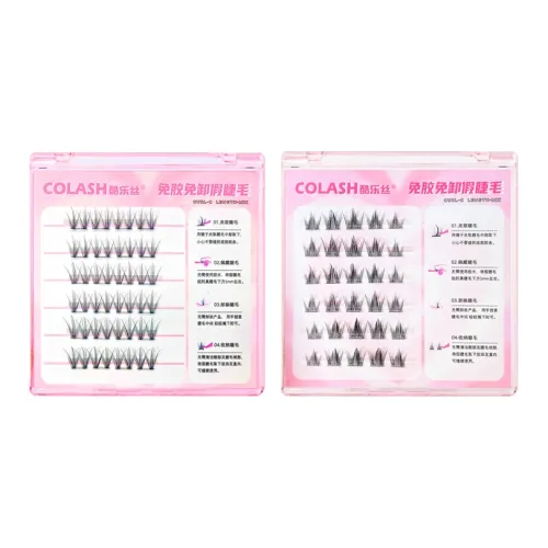 KULESI Клей Бесплатно Girlish Eyelashes + Клей Бесплатно Peacock Fish Накладные ресницы Естественный Увеличивающий Стиль