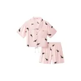 Розовый, корова, кошка