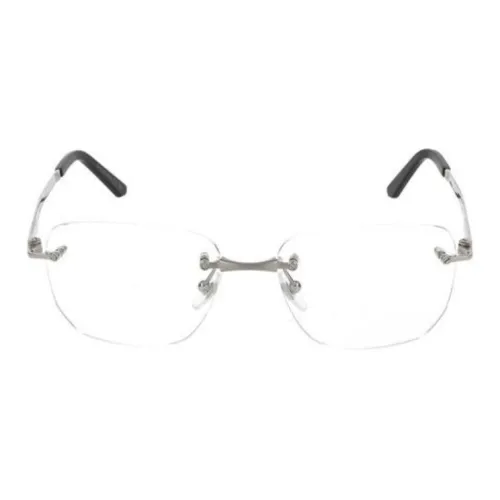 Cartier Титан Квадратные Оправы для Очков Мужские Серебряные