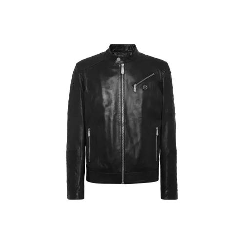 PHILIPP PLEIN SS25 Хлопковый пуховик Мужской Черный