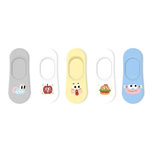 PRIMEET No Show Носки Женские 5 пар I Want To Eat A Гамбургер