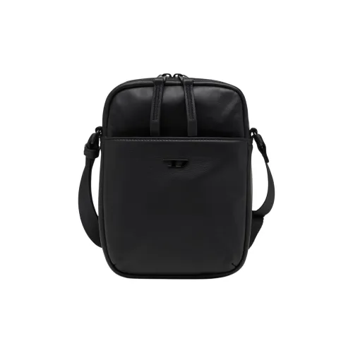 DIESEL Кожа Плечевая сумка Унисекс Черная