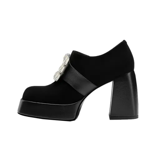 Princess Isabel Грубый каблук Высокие каблуки 9,5 см Женские Черный