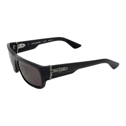 Chrome Hearts Ацетат Квадратные Солнцезащитные Очки Мужские Черные