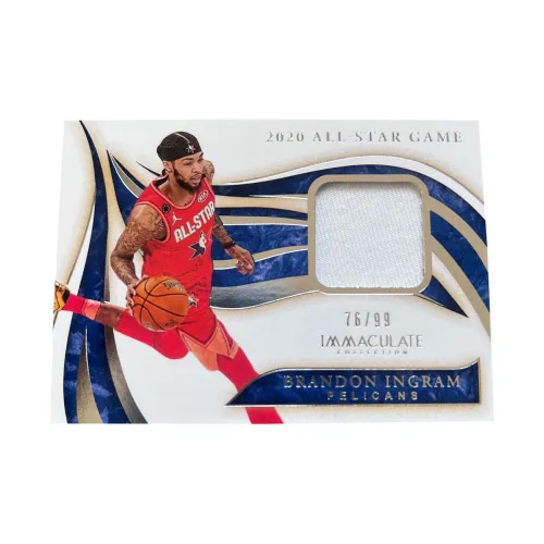 PANINI 2019 20 Immaculate Brandon Ингрэм IMM Коллекция Pelicans Team Ингрэм 76 99 Game Used Джерси Cut By Джерси