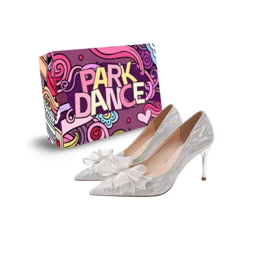 PARK DANCE Узкий каблук Высокие каблуки Женские Серебряные