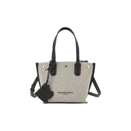 Hotwind Ткань Тоут Сумка Сумка для покупок Сумка Сумка через плечо Мини Женская Черная и Бежевая